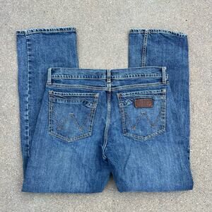 Wrangler Blue Bootcut Jeans for Men